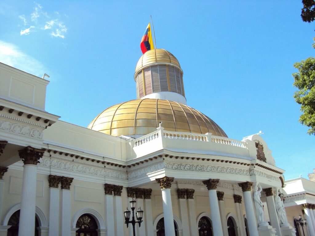 Palacio Federal Legislativo, sede de la Asamblea Nacional de Venezuela, en Caracas